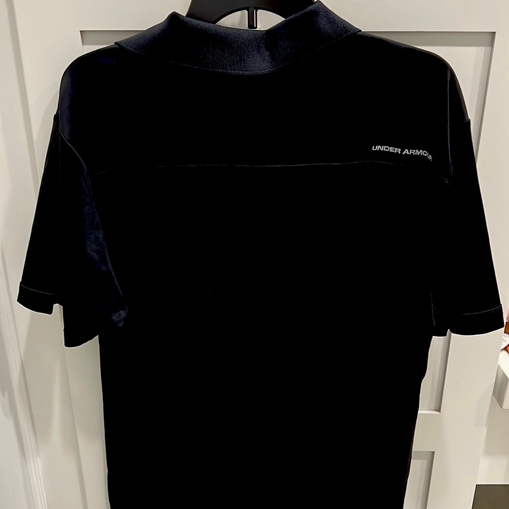 NWT Under Armour Mens black Polo. - Picture 3 of 4